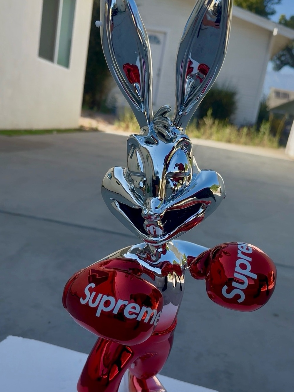 Boxing Bugs Bunny figure 60cm 23.7” with supreme logo